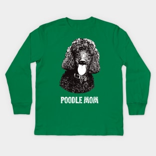 Poodle Mom Standard Poodle Graphic Kids Long Sleeve T-Shirt